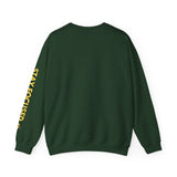 P.V.D. Crewneck Sweatshirt – Stay Focused Yellow Sleeve Graphic