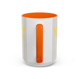 Bold P.V.O Accent Coffee Mug - Unique Gift for Coffee Lovers, Home Office Decor, Casual Vibe, 11 & 15oz