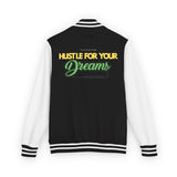 Unisex Heavyweight Letterman Jacket – Hustle for Your Dreams, Motivational Jacket, College Spirit Wear, Trendy Varsity Jacket, Unique [...]
