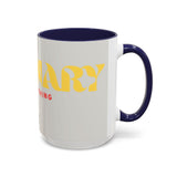 Bold P.V.O Accent Coffee Mug - Unique Gift for Coffee Lovers, Home Office Decor, Casual Vibe, 11 & 15oz
