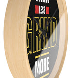 Motivational Wall Clock: Talk Less Grind More, Home Office Decor, Gift for Entrepreneurs, Time Management, Inspirational Wall Art