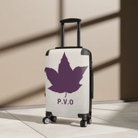 Stylish Leaf Design Suitcase - Trendy Travel Luggage for Adventurers