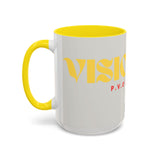 Bold P.V.O Accent Coffee Mug - Unique Gift for Coffee Lovers, Home Office Decor, Casual Vibe, 11 & 15oz